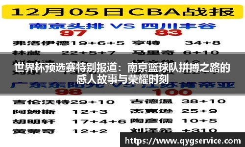 世界杯预选赛特别报道：南京篮球队拼搏之路的感人故事与荣耀时刻