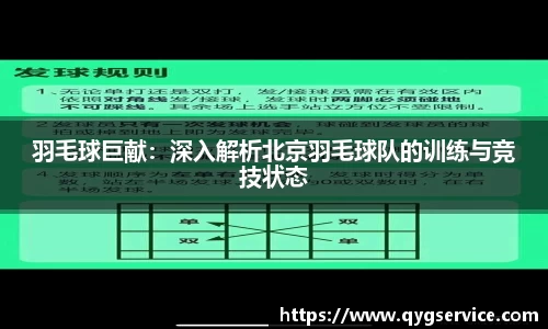 羽毛球巨献：深入解析北京羽毛球队的训练与竞技状态