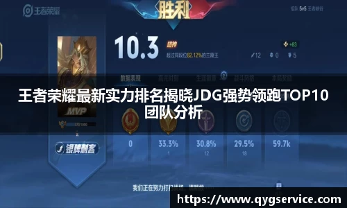 王者荣耀最新实力排名揭晓JDG强势领跑TOP10团队分析